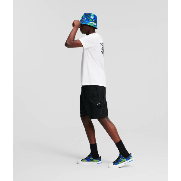 241D1001101_4 Ανδρική Βερμούδα CARGO KARL LAGERFELD JEANS UTILITY 241D1001 Μαύρο - Image 4