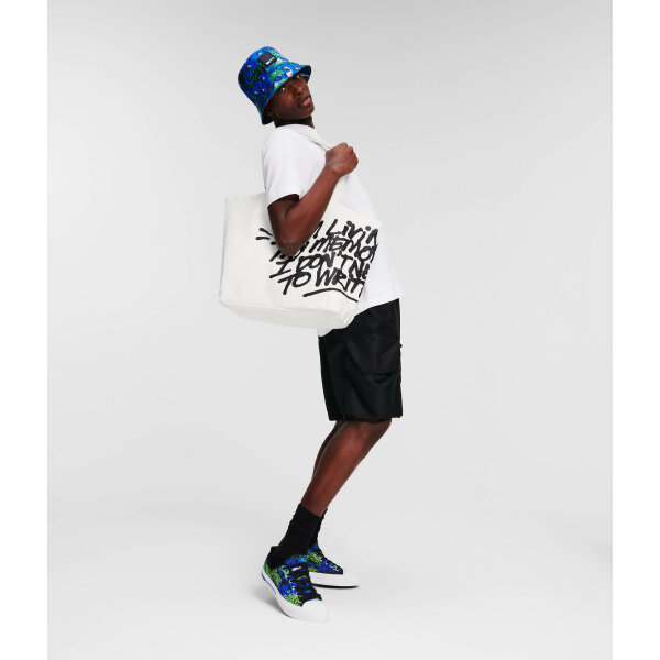 241D1001101_5 Ανδρική Βερμούδα CARGO KARL LAGERFELD JEANS UTILITY 241D1001 Μαύρο - Image 5