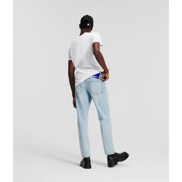 241D1111319_2 Ανδρικό Παντελόνι Τζιν TAPERED DENIM 241D1111 Μπλε Ξεθωριασμένο - Image 2