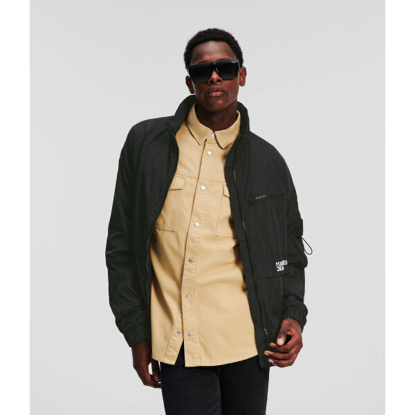 Ανδρικό Μπουφάν KARL LAGERFELD UTILITY ZIP-UP 241D1500 Μαύρο - Image 1