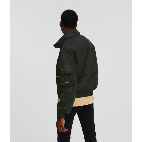 Ανδρικό Μπουφάν KARL LAGERFELD UTILITY ZIP-UP 241D1500 Μαύρο - Image 3