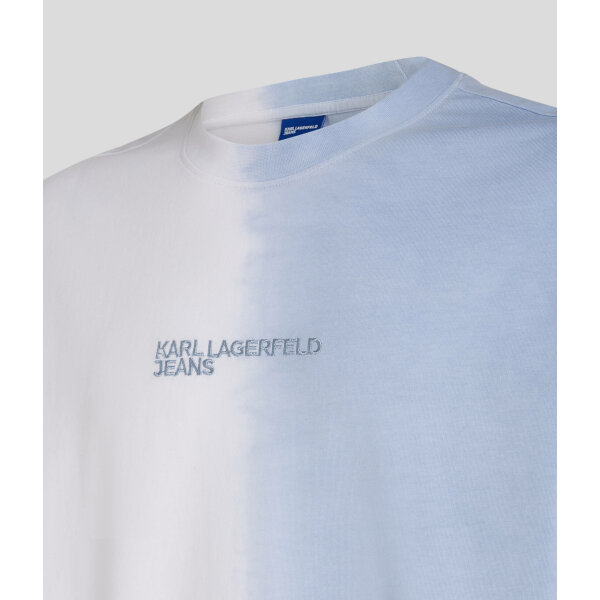 Ανδρική Μπλούζα KARL LAGERFELD RELAXED OMBRE 241D1707 Γαλάζιο Λευκό - Image 2