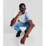 Ανδρική Μπλούζα KARL LAGERFELD RELAXED OMBRE 241D1707 Γαλάζιο Λευκό - Image 5