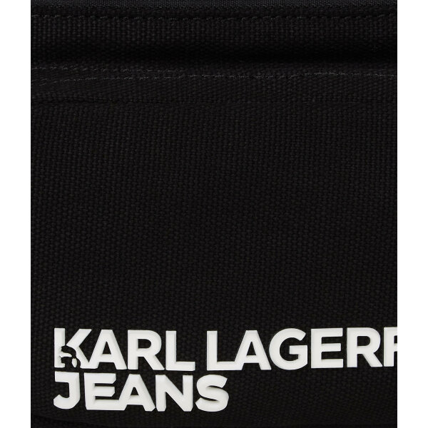 Ανδρική Τσάντα KARL LAGERFELD JEANS CANVAS BUMBAG 241D3032 Μαύρο - Image 3