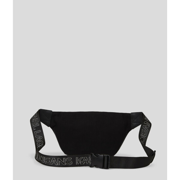 Ανδρική Τσάντα KARL LAGERFELD JEANS CANVAS BUMBAG 241D3032 Μαύρο - Image 4