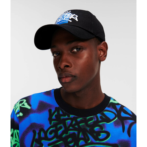 Ανδρικό Καπέλο KARL LAGERFELD JEANS CRAPULE2000 CAP 241D3402 Μαύρο - Image 2