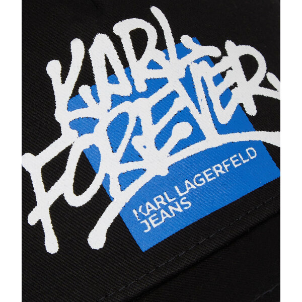 Ανδρικό Καπέλο KARL LAGERFELD JEANS CRAPULE2000 CAP 241D3402 Μαύρο - Image 4