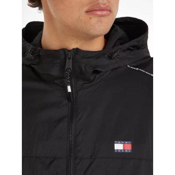 Ανδρικό Μπουφάν TOMMY JEANS CHICAGO TAPE WINDBREAKER DM0DM18697 Μαύρο - Image 3