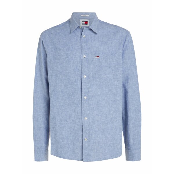 Ανδρικό Πουκάμισο Λινό TOMMY JEANS REG LINEN BLEND  DM0DM18962 Γαλάζιο - Image 3