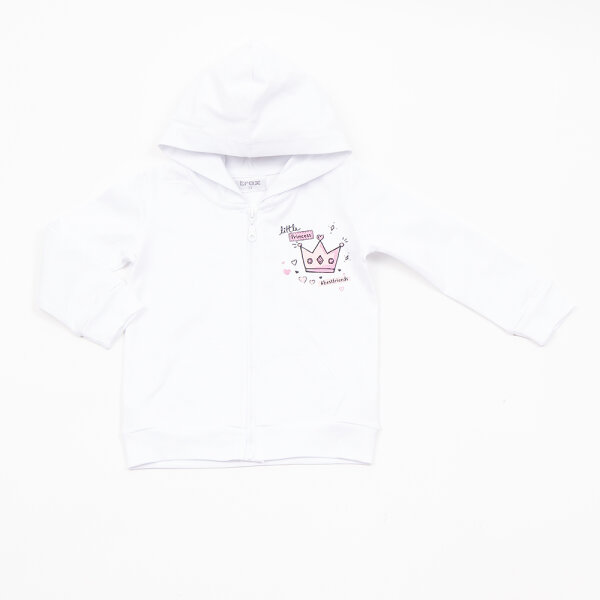 ΠΑΙΔΙΚΗ ΖΑΚΕΤΑ ΕΠΟΧΙΑΚΗ ΜΕ ΚΟΥΚΟΥΛΑ ΛΕΥΚΗ ΚΟΡΙΤΣΙ 1-6 ΕΤΩΝ 45204 - Image 1