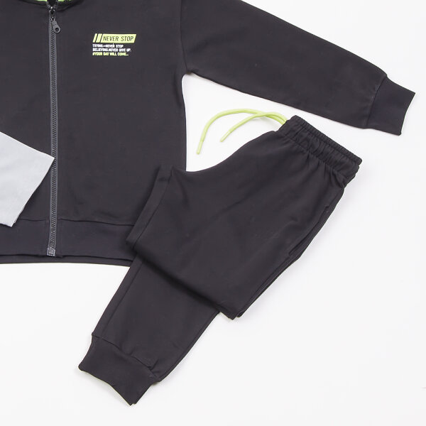 ΤΡΙΠΛΕΤΑ ΜΑΥΡΟ ΠΑΝΤΕΛΟΝΙ/ΓΚΡΙ ΜΠΛΟΥΖΑ/ΜΑΥΡΗ ΖΑΚΕΤΑ Αγόρι 7 εως 16 45308 - Image 3