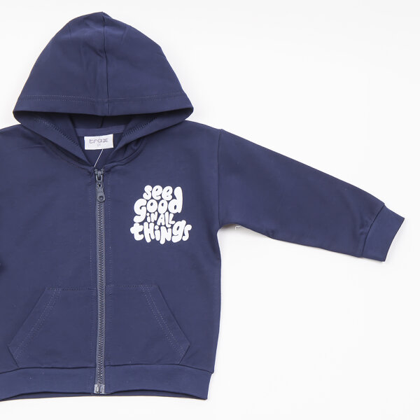 ΠΑΙΔΙΚΗ ΖΑΚΕΤΑ ΕΠΟΧΙΑΚΗ ΜΕ ΚΟΥΚΟΥΛΑ ΜΠΛΕ ΑΓΟΡΙ 1-6 ΕΤΩΝ 45404 - Image 3