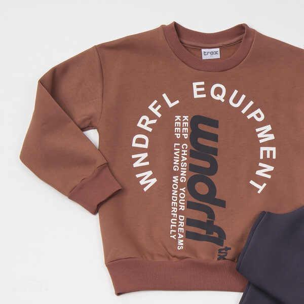 Σετ ανθρακί παντελόνι/κεραμιδί μπλούζα Αγόρι 7 εως 16 46867 - Image 3