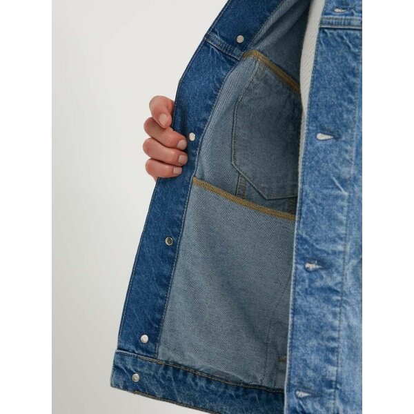 Ανδρικό Μπουφάν Τζιν KARL LAGERFELD LOGO DENIM 241D1401 Μπλε - Image 4