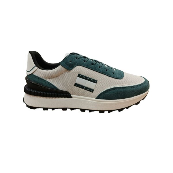 Ανδρικό Παπούτσι TOMMY JEANS TECHNICAL RUNNER EM0EM01265 Μπεζ Πράσινο - Image 1