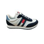 Ανδρικό Παπούτσι TOMMY JEANS RUNNER EM0EM01351 Λευκό Μπλε