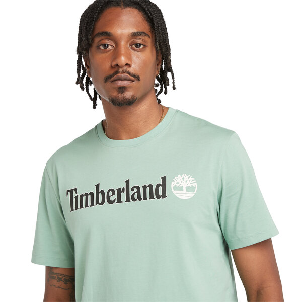 Ανδρική Μπλούζα TIMBERLAND LINEAR LOGO TB0A5UPQ Πράσινο - Image 4
