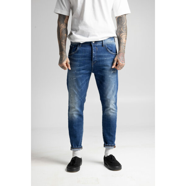 APPIO 1 FRONT Ανδρικό Παντελόνι Τζιν COZI JEANS 63-APPIO1 Μπλε Ανοιχτό - Image 4