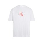 Ανδρική Μπλούζα CALVIN KLEIN ARCHIVAL MONOLOGO J30J325427 Λευκό