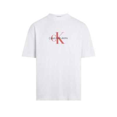 Ανδρική Μπλούζα CALVIN KLEIN ARCHIVAL MONOLOGO J30J325427 Λευκό