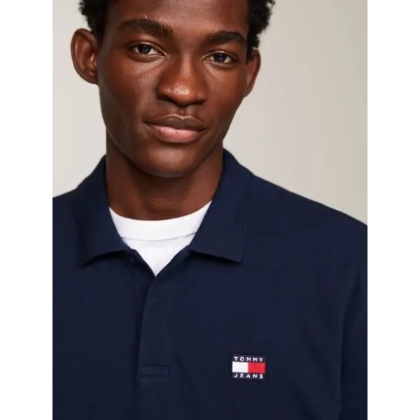 Ανδρική Μπλούζα POLO TOMMY JEANS REG BADGE  DM0DM18314 Μπλέ - Image 3