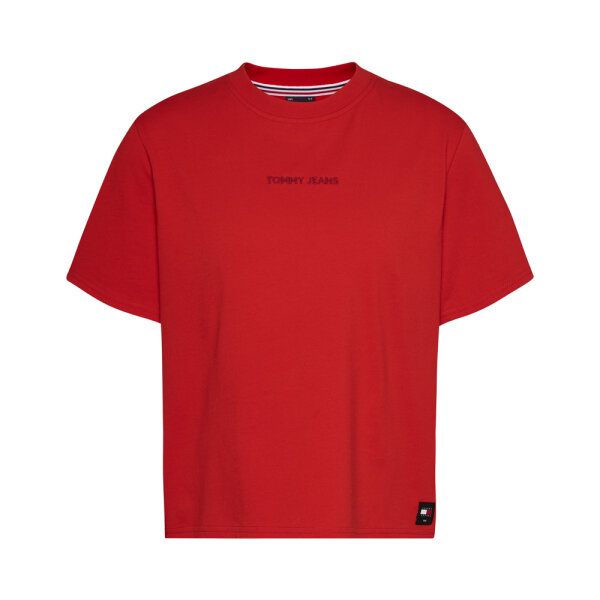 DW0DW17837_XNL_0 ΓΥΝΑΙΚΕΙΟ T-SHIRT CLASSICS TOMMY JEANS ΚΟΚΚΙΝΟ DW0DW17837 XNL - Image 1