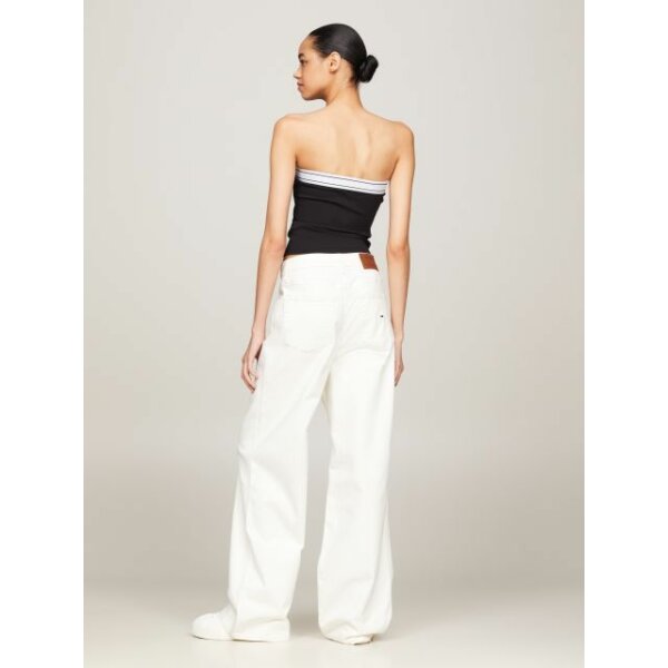 DW0DW17889BDS_MO-B1 ΓΥΝΑΙΚΕΙΑ ΜΠΛΟΥΖΑ TAPING TUBE TOP BLACK TOMMY JEANS DW0DW17889-BDS - Image 3