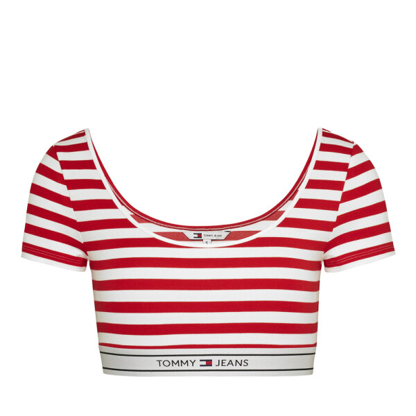 ΓΥΝΑΙΚΕΙΟ TAPING TOP DEEP CRIMSON MULTI TOMMY JEANS DW0DW17891 XNL - Image 1