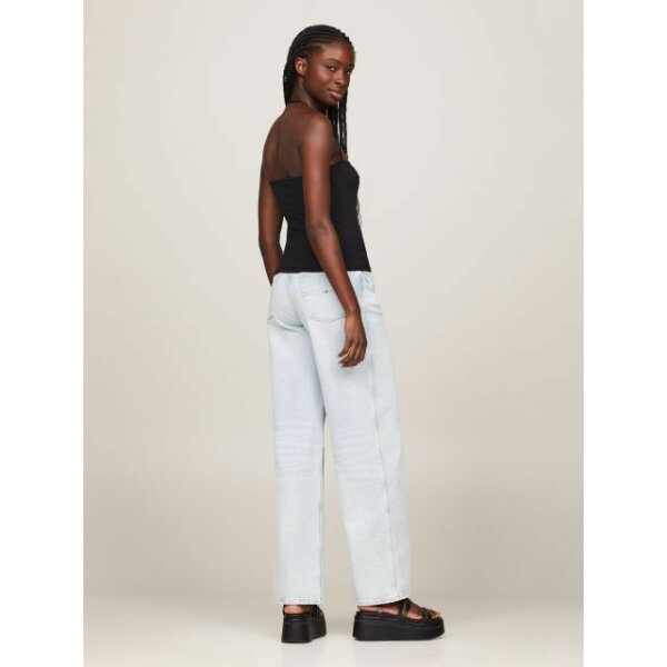 Γυναικείο Top SLIM  HALTERNECK Tommy Jeans Μαύρο DW0DW17895 - Image 3