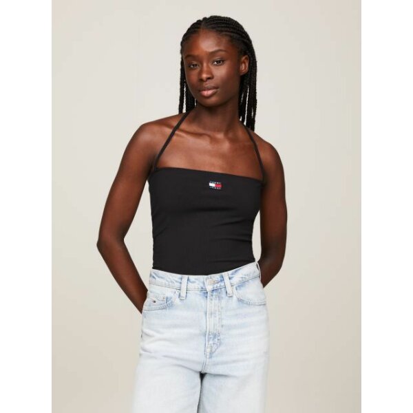 Γυναικείο Top SLIM  HALTERNECK Tommy Jeans Μαύρο DW0DW17895 - Image 1