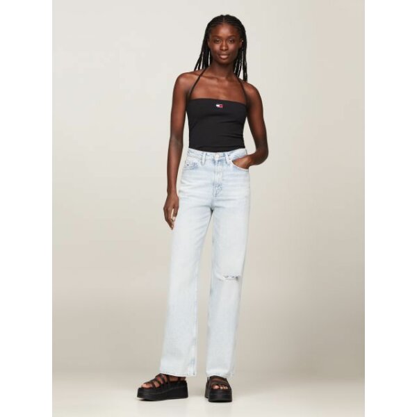 Γυναικείο Top SLIM  HALTERNECK Tommy Jeans Μαύρο DW0DW17895 - Image 5