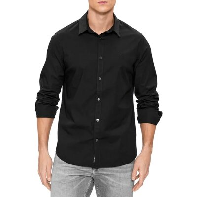 Ανδρικό Πουκάμισο CALVIN KLEIN SLIM STRETCH J30J324614 Μαύρο