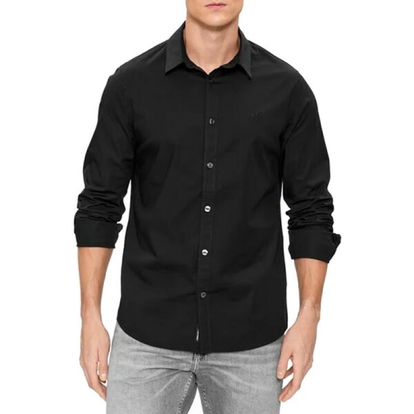 Ανδρικό Πουκάμισο CALVIN KLEIN SLIM STRETCH J30J324614 Μαύρο - Image 4