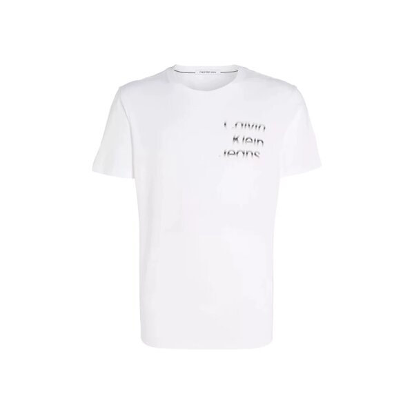 Ανδρική Μπλούζα CALVIN KLEIN STACKED J30J325189 Λευκό - Image 1