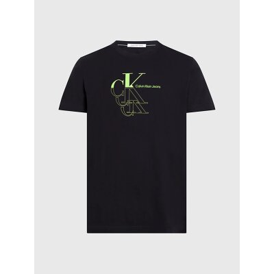 Ανδρική Μπλούζα CALVIN KLEIN MONOGRAM J30J325352 Μαύρο