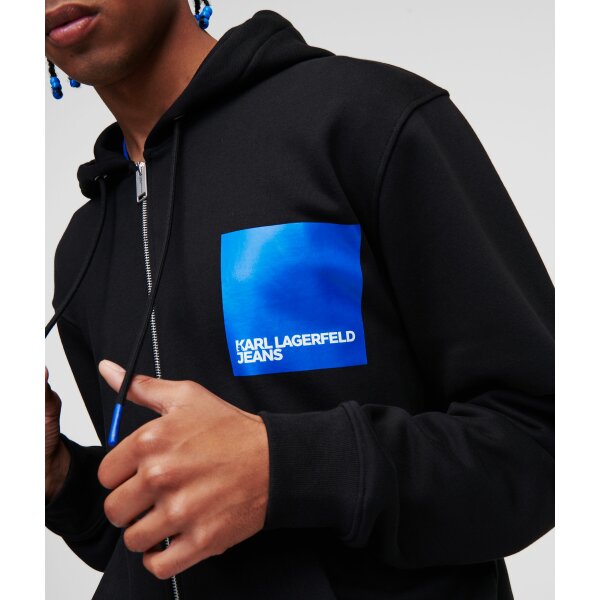 KBqjSdBg Ανδρική Ζακέτα KARL LAGERFELD 325D1803 REGULAR ZIP Μαύρο - Image 2