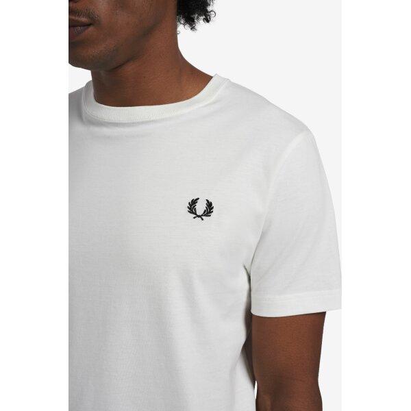 Ανδρική Μπλούζα CREW NECK FRED PERRY M1600 Εκρού - Image 5