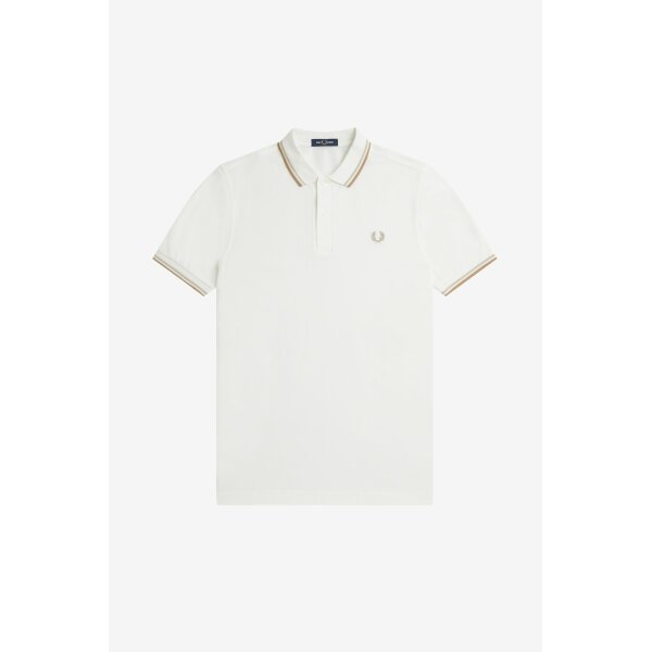 Ανδρικό POLO FRED PERRY TWIN TIPPED M3600 Εκρού - Image 1