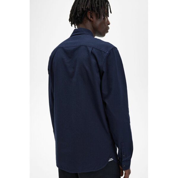 Ανδρικό Πουκάμισο OXFORD FRED PERRY M5516 Μπλε - Image 4