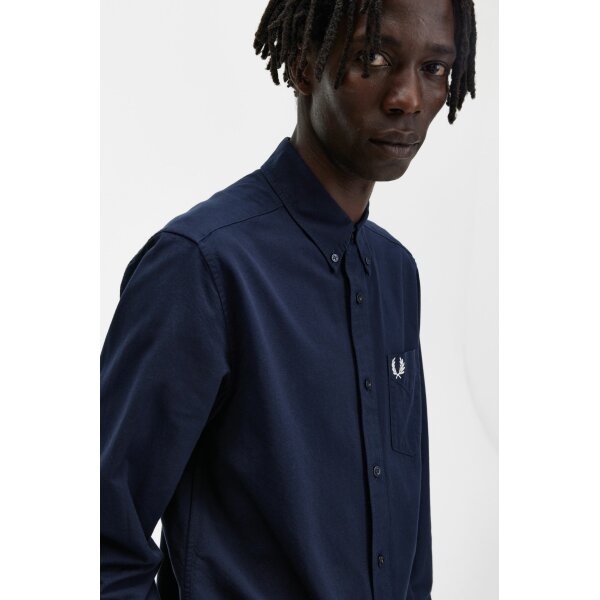 Ανδρικό Πουκάμισο OXFORD FRED PERRY M5516 Μπλε - Image 7