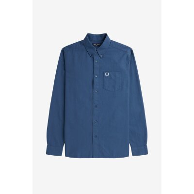 Ανδρικό Πουκάμισο OXFORD FRED PERRY M5516 Γαλάζιο