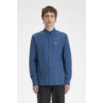 Ανδρικό Πουκάμισο OXFORD FRED PERRY M5516 Γαλάζιο - Image 5