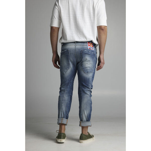 MAGGIO 4 BACK Ανδρικό Παντελόνι Τζιν COZI JEANS 63-MAGGIO 4  Μπλε - Image 2
