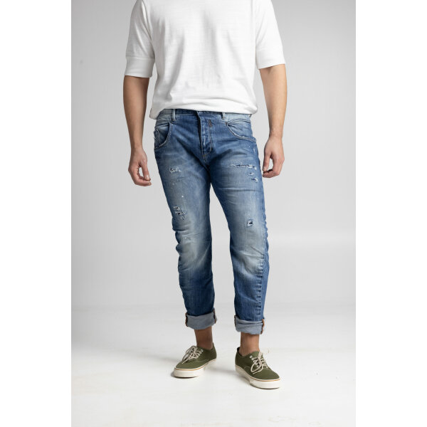 MAGGIO 4 FRONT Ανδρικό Παντελόνι Τζιν COZI JEANS 63-MAGGIO 4  Μπλε - Image 4