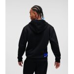 Ανδρική Ζακέτα KARL LAGERFELD 325D1803 REGULAR ZIP Μαύρο - Image 4