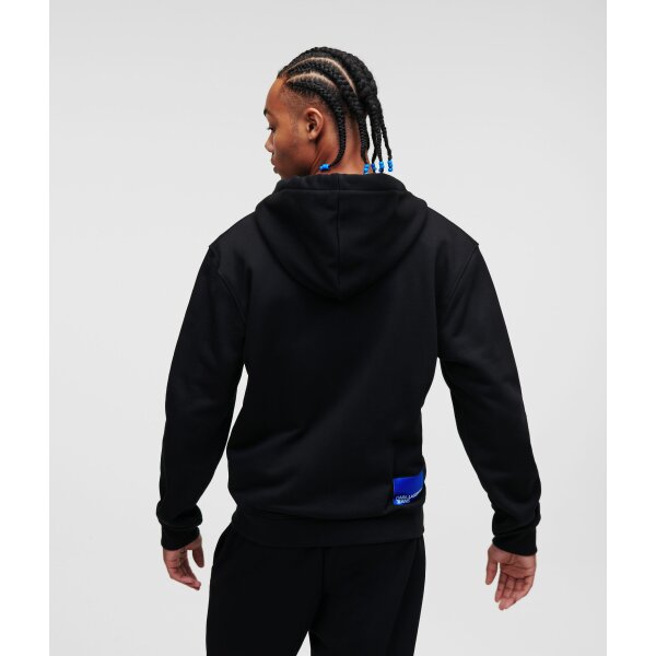 NRzhVmZQ Ανδρική Ζακέτα KARL LAGERFELD 325D1803 REGULAR ZIP Μαύρο - Image 4