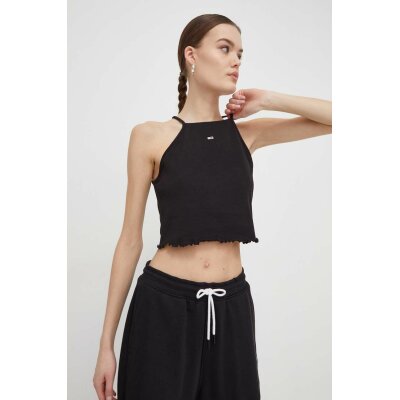 NEW ΓΥΝΑΙΚΕΙΟ CROP TOMMY JEANS TJW SLIM CRP BABYLOCK RIB TOP DW0DW17885-BDS