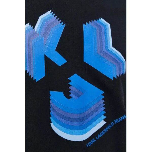 Ανδρική Μπλούζα KARL LAGERFELD REGULAR SSLV 241D1708 Μαύρο - Image 1