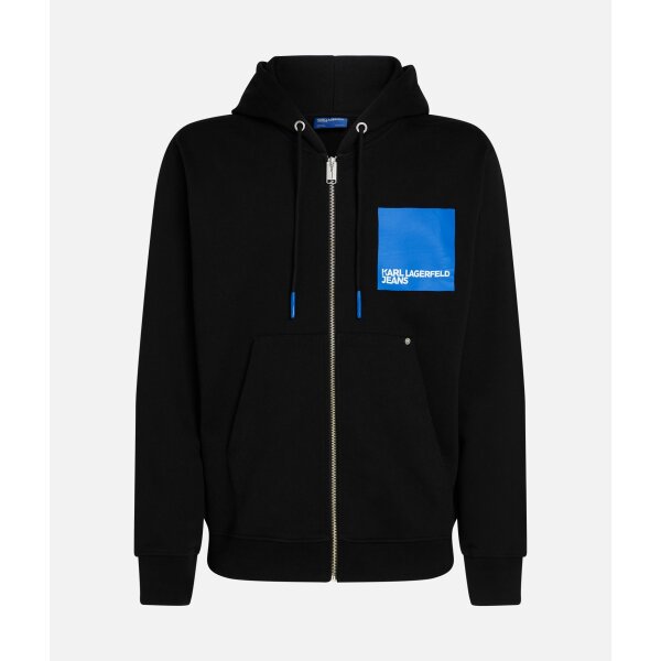 XIRE1F6w Ανδρική Ζακέτα KARL LAGERFELD 325D1803 REGULAR ZIP Μαύρο - Image 1