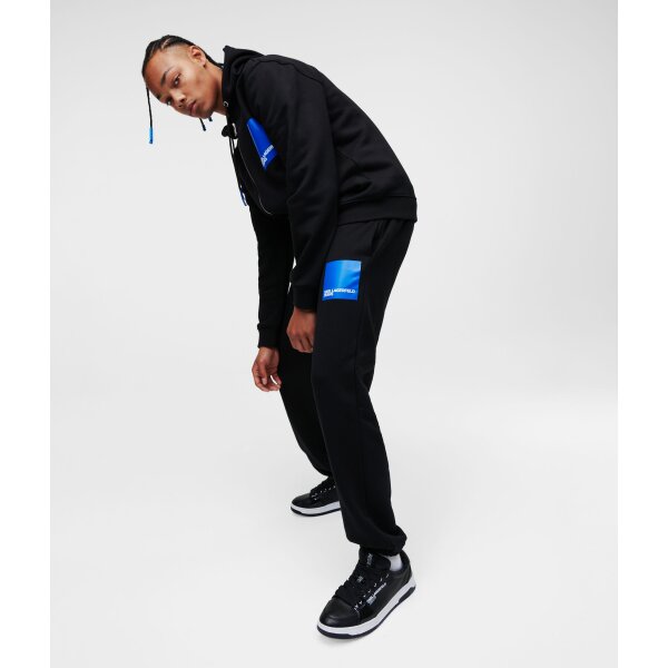 XbkexC6A Ανδρική Ζακέτα KARL LAGERFELD 325D1803 REGULAR ZIP Μαύρο - Image 5